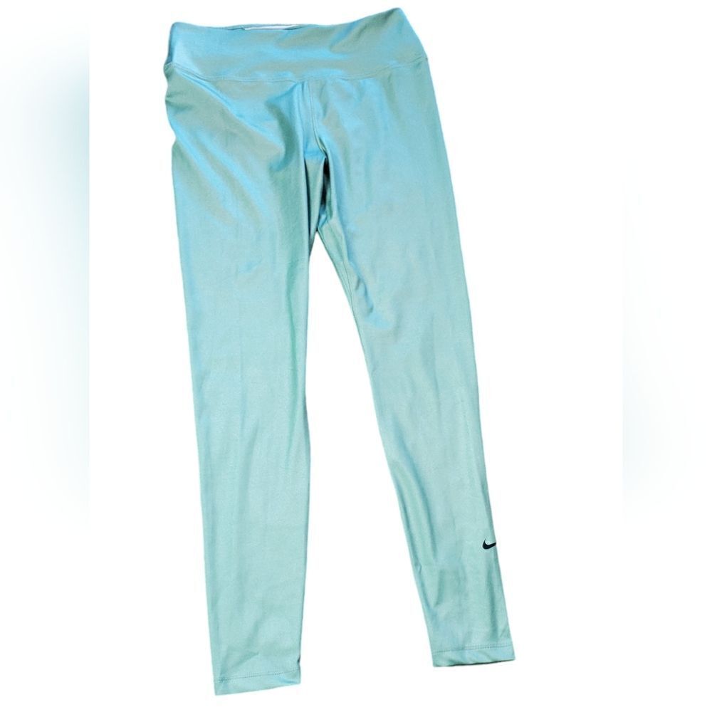 Nike Sage Geen Shimmery Liquid Leggings